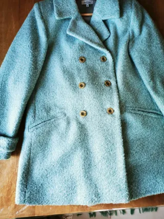 Abrigo An&Be verde azulado talla S