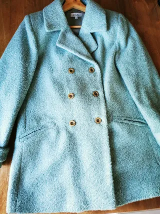 Abrigo An&Be verde azulado talla S