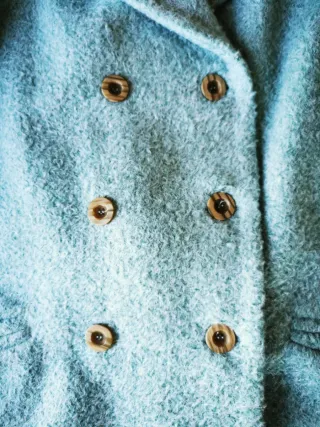 Abrigo An&Be verde azulado talla S