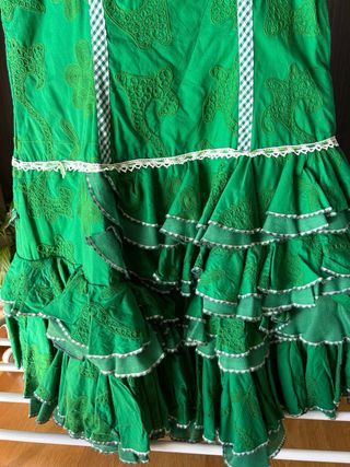 Vestido de flamenca verde