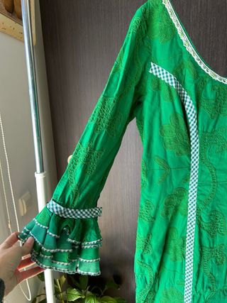 Vestido de flamenca verde