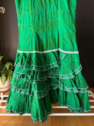 Vestido de flamenca verde