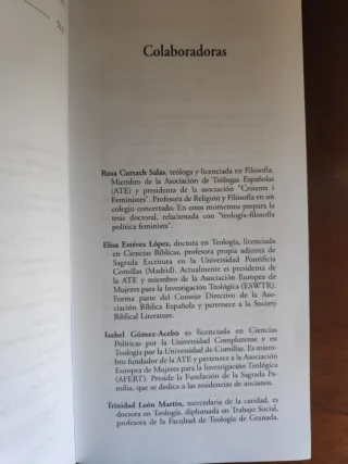 10 palabras clave en Teología Feminista
