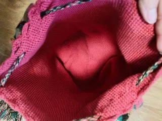 Bolso Wayuu Nuevo Multicolor Rosa coral