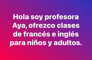 Clases de inglés y francés niños y adultos