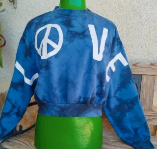 Sudadera cropped Tie Dye Talla S