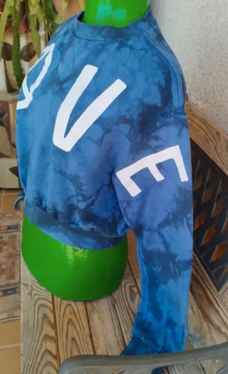 Sudadera cropped Tie Dye Talla S