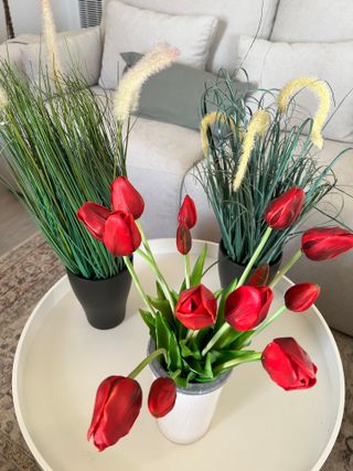 Plantas artificiales con maceta incluida