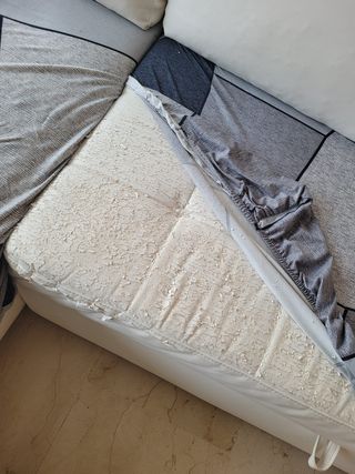 Sofá Cama Chaise Longue 3 Plazas Blanco