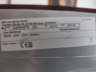 Placa de inducción Balay nueva