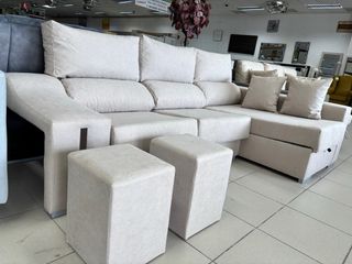 Sofá chaise longue extraíble reclinable