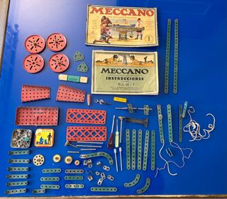 Meccano original años 20-30, lote completo Outfit