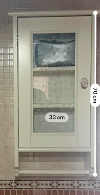 Set di mobili da bagno bianco in legno