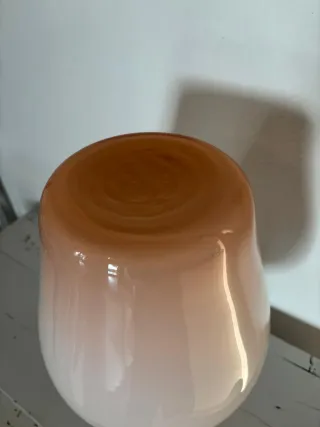 Vaso vetro soffiato rosa