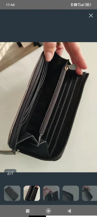 Portafoglio Tosca Blu colore fango