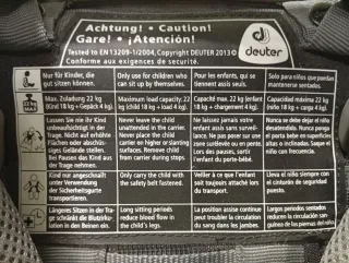 Mochila portabebés DEUTER montaña