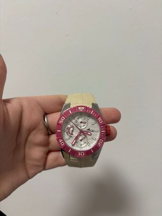 Reloj Lotus Cronógrafo Mujer Rosa y Blanco
