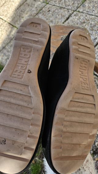 Zapatos negros de ante