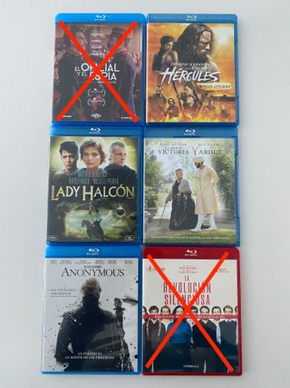 Lote 4 Blu-ray Películas Históricas