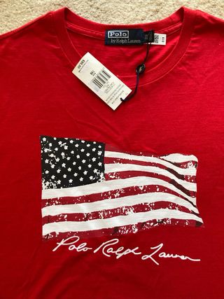 Camiseta Polo Ralph Lauren Roja Talla 1XL