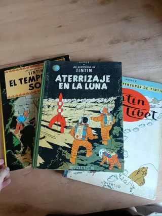 3 Libros de las aventuras de Tintin