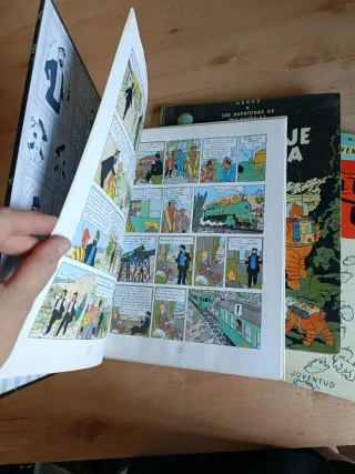 3 Libros de las aventuras de Tintin