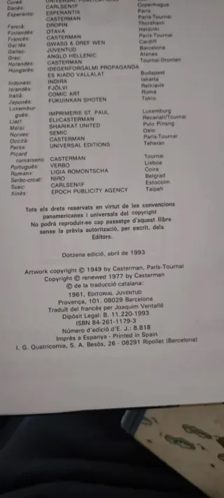 3 Libros de las aventuras de Tintin