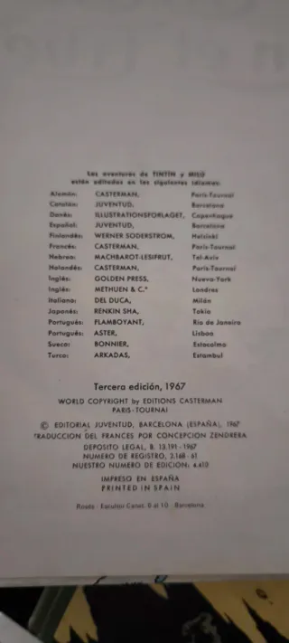 3 Libros de las aventuras de Tintin