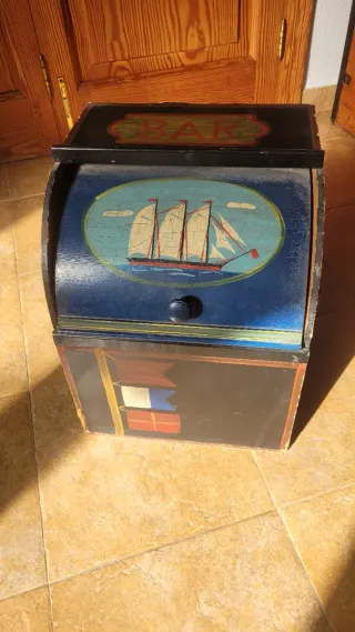 Baúl Decorativo Vintage Náutico