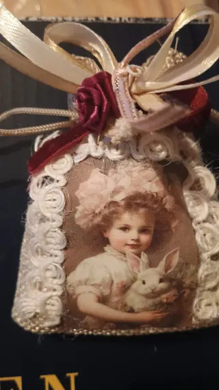 Sacchettini lavanda decorati a mano