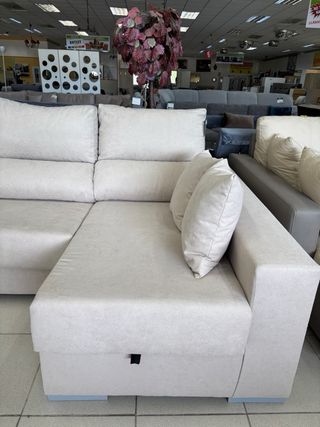 Sofá chaise longue extraíble y reclinable