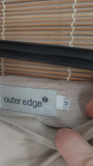 Falda vintage gamuza beige