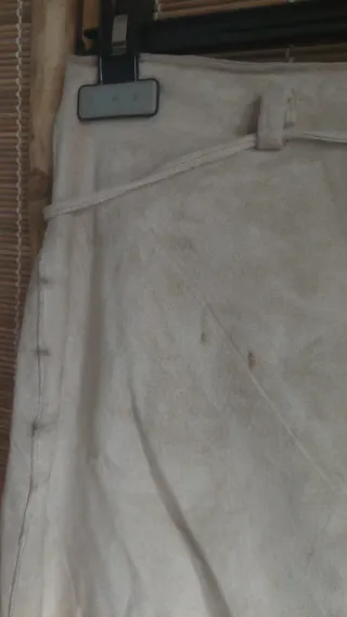 Falda vintage gamuza beige