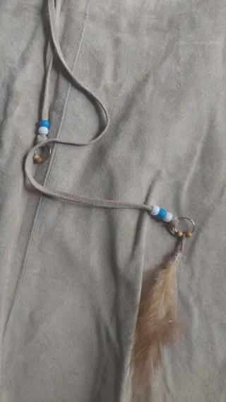 Falda vintage gamuza beige