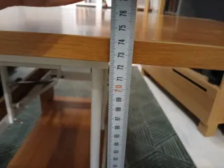 Mesa de centro extensible madera y cristal