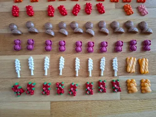 Playmobil figuras de comida y verduras