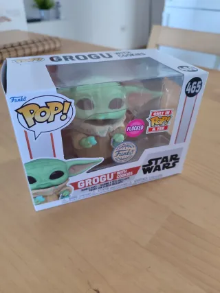 Funko Pop Grogu con Galletas 465 Flocked