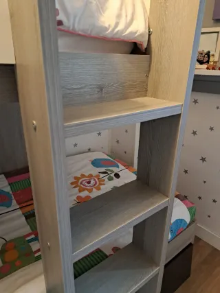 Cama litera con cajón cama y armario integrado
