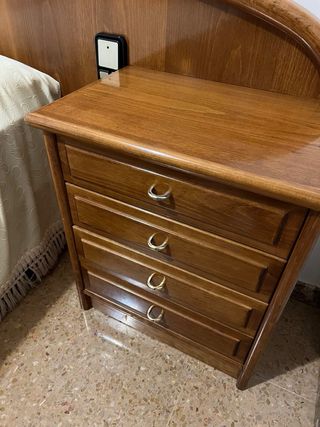 Conjunto Cama Madera Vintage + Colchón