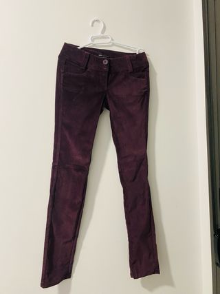 Pantalones Mango Morados