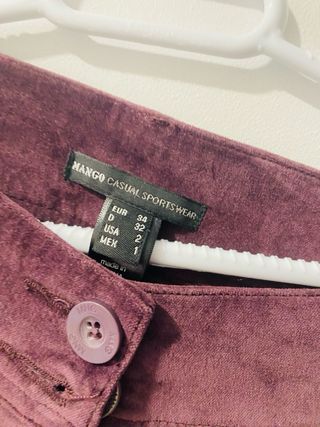 Pantalones Mango Morados