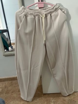 Set sportivo beige taglia unica