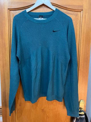 Jersey Nike Manga Larga Verde Azulado