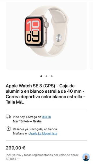 Apple Watch SE 3 GPS 40mm