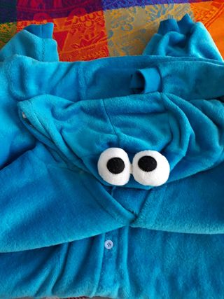Pijama Monstruo Galletas Azul Talla M