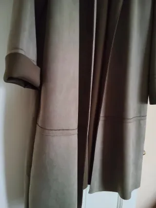 Soprabito Zara verde Alcantara