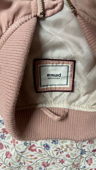 Cazadora bomber rosa