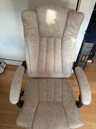 Sillón de escritorio beige como nuevo