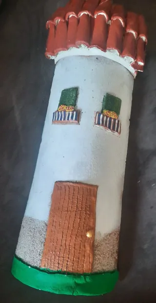 Teja artesanal estilo casa hecha a mano