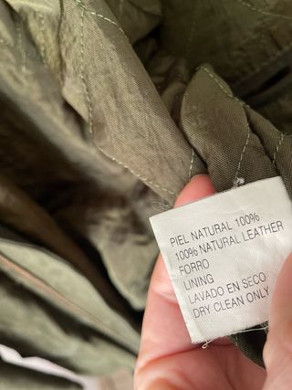 Chaqueta Piel Arconpel Vintage Hombre Verde